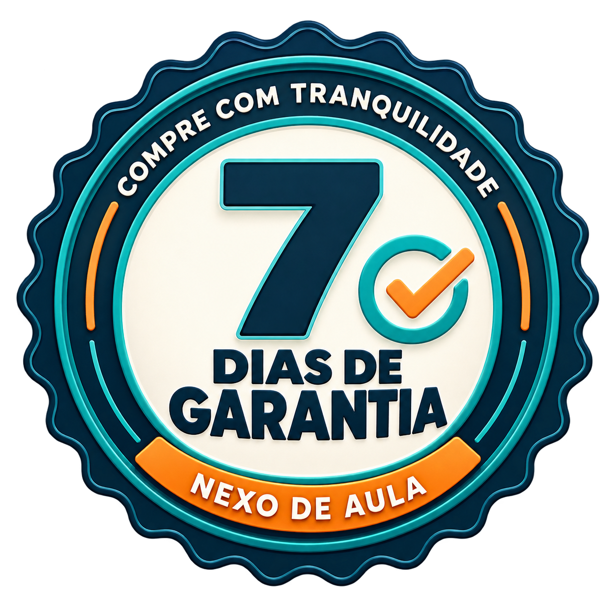 7 dias de garantia. Compre com tranquilidade. Nexo de Aula.